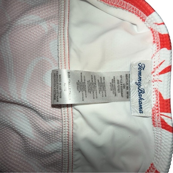 NWT TOMMY BAHAMA Island Cays Fiori V-Neck Coverup Dress - Citrus Coral XL - Picture 10 of 14